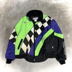 90s USA製 チェッカーSnow Rider スキージャケット XL
