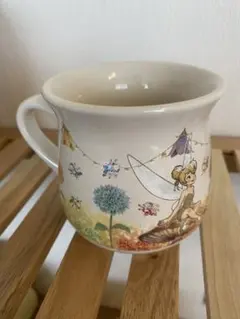 値下げしました!ファンタジースプリングス ティンカーベル 花柄 マグカップ 陶器