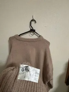 GRL グレイルピンクフリーサイズセーター