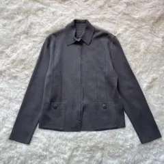 【ceci ou cela】上品シンプルジャケット　グレー