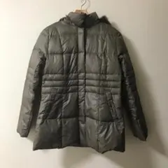 未使用■シンプリシテェ■レディースダウンコート■グレー■フリーサイズML■ファー