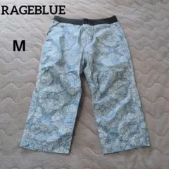 RAGEBLUE ハーフパンツ ペイズリー柄 M ライトブルー おしゃれのサムネイル