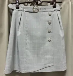TORTE ラップスカート チェック グレー トルテのサムネイル