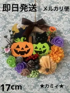 ハロウィンリース、ハロウィン、玄関リース、秋リース、ハンドメイド♡