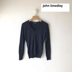 【美品・レディース】John Smedley VネックニットSジョンスメドレー