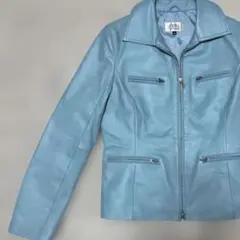OTTO 水色 レザージャケット M 豚革