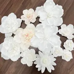 12個セット⭐︎Francfranc ホワイトフラワーアートセット