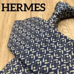 ✨極美品✨HERMES ネクタイ ドット スカイブルー シルク100%のサムネイル