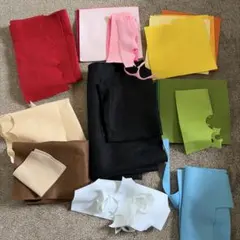 フェルト素材セット さまざまな色とサイズ