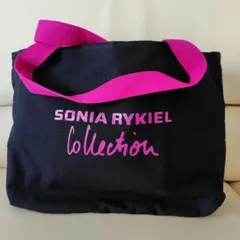 【新品・未使用】SONIA RYKIEL トートバッグ ブラック　ピンクのサムネイル
