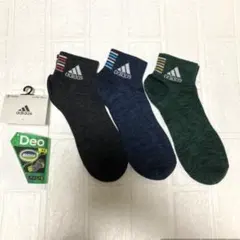 アディダス　靴下　3足