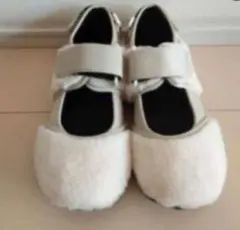 Casselini キャセリーニ フラット シューズ ファーデザイン