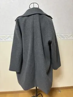 グレー ダブルブレスト コート