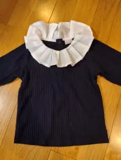 petit main フリル付きシャツ 90