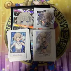 轟はじめ　色紙　チェキ風カード　缶バッジセット　ホロライブエキスポ