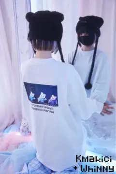 【完売品】KmaKici + Whinny ホワイト長袖Tシャツのサムネイル