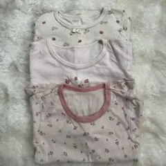 ベビー 肌着 長袖 90cm 3組セット 女の子