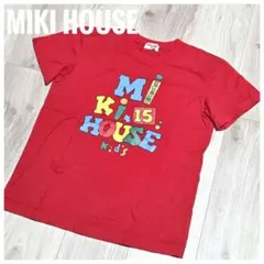 未使用　オールド　ミキハウス　 赤　半袖 Tシャツ カラフルロゴ　140