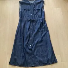 LOGOSDAYS デニム シャツワンピース 半袖