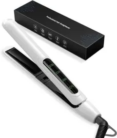 ストレートヘアアイロン マイナスイオン セラミックプレート 2way