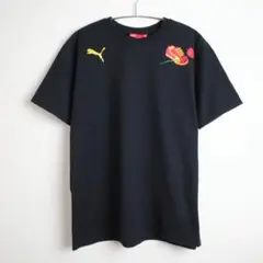 【古着・Lサイズ】プーマ/ PUMA スポーツ Tシャツ レディース ブラック