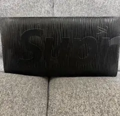 Supreme ブラックレザー 長財布