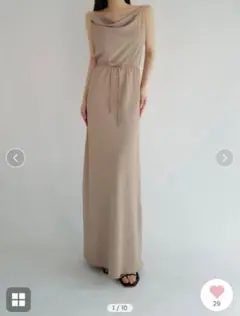 maison celon スカート matte satin longskirt
