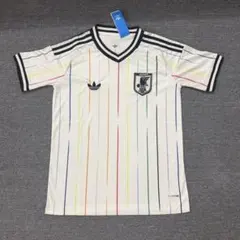 WORLD CUP 2026 日本代表 ホワイト ストライプ シャツ XL - メルカリ
