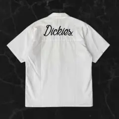【美品】Dickies 刺繍 半袖オープンカラーシャツ 白 XL 即日発送のサムネイル