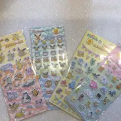 ポケモン プチプチシール　4枚セット