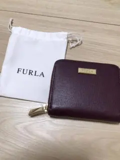 【最終値下げ】FURLA フルラ 折り財布　ワインレッド