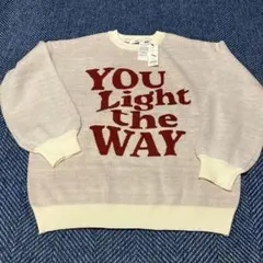 【新品・タグ付き】WEGO グラフィックニットBIGプルオーバー　白✖️赤