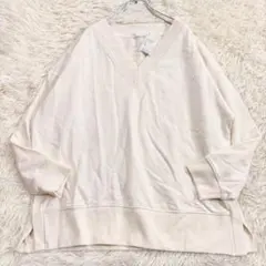 新品未使用✨綺麗め オーバーサイズスウェット L トレーナー 体型カバー 長袖