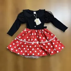 新品未使用　リトシー　90cm ミニー　コスプレ　ドレス　ワンピース　なりきり