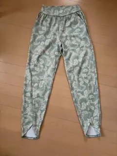 リアルストーン　リラックスロングパンツ ボタニカル柄 M