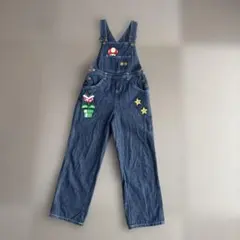 リーバイス×スーパーマリオ　コラボ　オーバーオール　USJ Levi's リーバイス マリオコラボ デニムサロペット USJユニバ ジーンズ