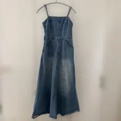 デニム♡フレアスカート ストラップ付き