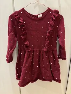 サイズ80 H&M ワインレッド ワンピース