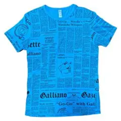 ジョンガリアーノ カットソー tシャツ v字 ニュースペーパー - メルカリ