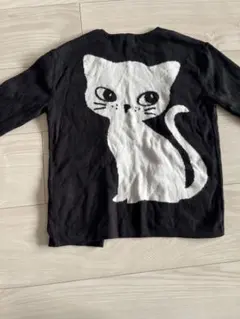 H&M 猫デザイン カーディガン/トップス/110cm/キッズ