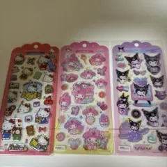 彩*須様 ハローキティ・マイメロディ シール 3シートセット