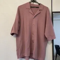 ZARA ニットシャツ 半袖シャツ オープンカラーシャツ ポロシャツ