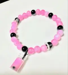【B005】いちごミルクタピオカブレスレット