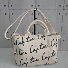 【Rew de Rew】Cafe time ロゴ2way キャンバストートバッグのサムネイル