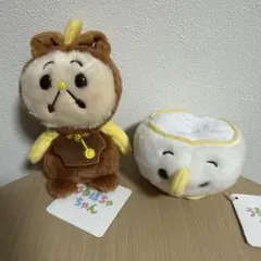 ディズニーストア　うるぽちゃちゃん　美女と野獣　チップ　ホグスワース　２個セット