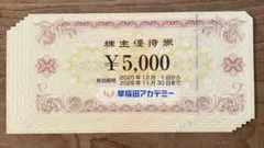 早稲田アカデミー 株主優待券 40,000円分 - メルカリ