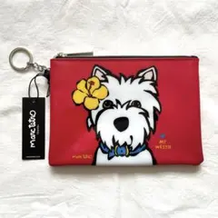 【新品】MarcTetro ポーチ ウエストハイランドテリア 赤 マークテトロ