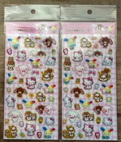 サンリオ　ラメ入り樹脂もりシール　2枚