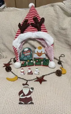 クリスマス お正月 サンタクロース トナカイ ぼうし 雪だるま