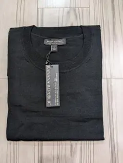 新品未使用 ウォッシャブルメリノウールニット バナナリパブリック　L 黒